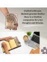 Tree Of Life Stone Studded Genuine Leather Bound Journal Grimoire Office Diary